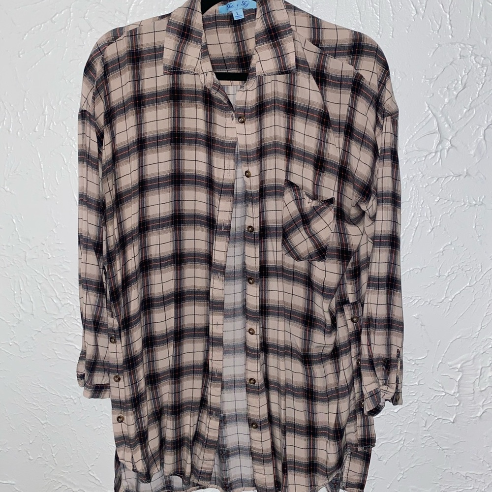 She & Sky Flannel